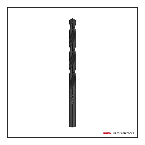 Ruko HSS-G Twist Drill Bit, DIN 338, Type N, Black Finish, 16.0 mm Diameter, 178.0 mm Length, R214160S, 16 mm - Image 2