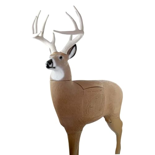 Image of GLENDEL Crossbow Buck 3D Archery Target, Stops 400+ FPS Bolts and Arrows, Replaceable 4-Sided PolyFusion Core, Mimics the Proportions of a 200 lb Whitetail Deer with 150 inch B&C Antlers