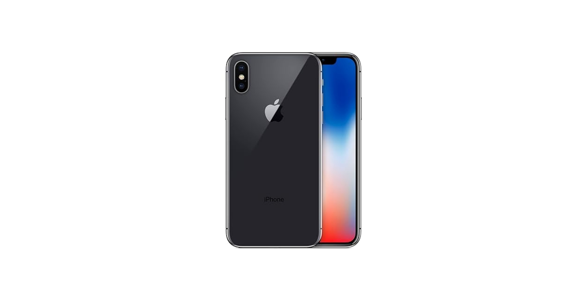 Apple - 1vandalley　iPhone X Silver 256 GB Apple iPhone X, GSM Unlocked 5.8in, 256 GB - Silver (Renewed