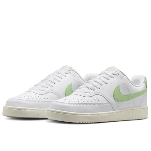 Image of Nike W Court Vision LO NN-White /Vapor GREEN-SAIL-FV9952-104-9UK