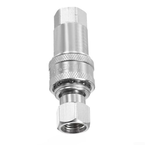 1 connecteur rapide hydraulique, raccords de tuyau à filetage interne pour M14 x 1,5 mm, connecteur rapide hydraulique robuste en acier au carbone