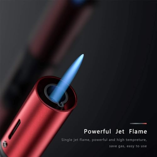 Encendedor metálico portátil azul viento ajustable miniatura 2