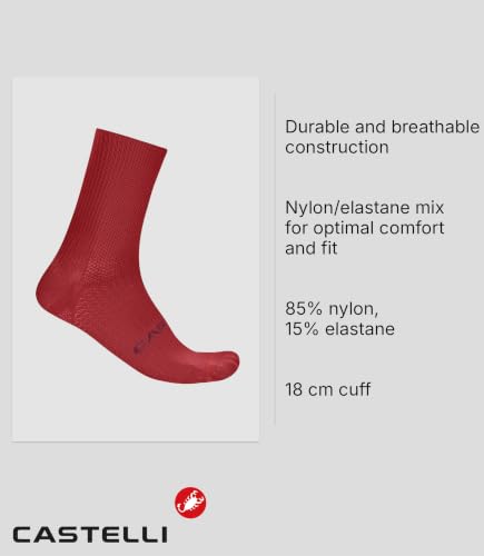 Image of CASTELLI Unisex Espresso 18 Sock