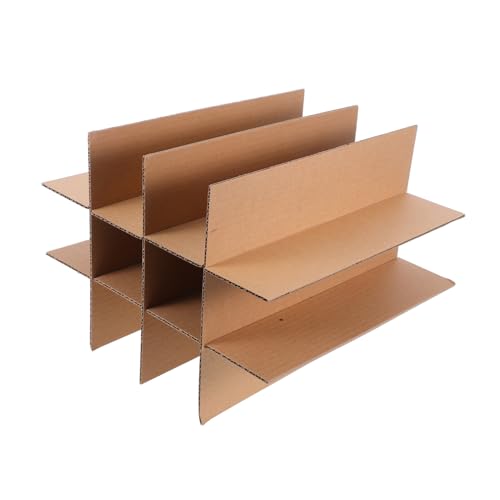 OKUMEYR 12 Pack Wine Carton Partition Cardboard Dividers Small Boxes Moving Boxes for Glasses Partition
