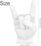 WADY Drum Stick Display Stand Creative Gifts Drummer, 'Rock Hand' Drumstick Holder, Organizer Set, Resin Case Rack, White
