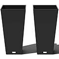 Veradek V-Resin Indoor/Outdoor Taper Planter, Set of 2 (30 inch, Black)
