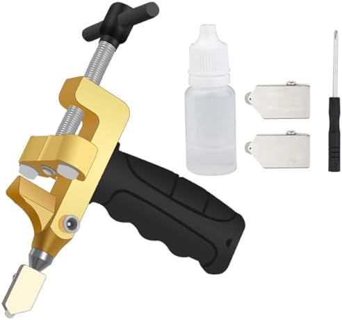 Profi Glasschneider Mit T-Griff - 2-in-1 Fliesenschneider Aus Aluminiumlegierung