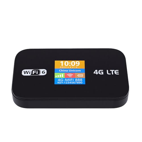 XUMIUZIY Punto de Acceso Móvil 4G WiFi6, Internet Estable de Alta Velocidad para Trabajo de Oficina, Conexión de 10 Dispositivos