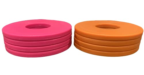 Washer Yard Toss Replacement Pitching Set (Pink/Orange, Set Of 8) #TOP9