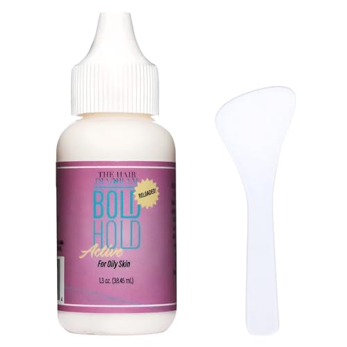 Wig Glue Bold Hold Waterproof Lace Wig Glue Strong Hold Invisible Bonding Adhesive Hair Glue for Wigs with Clear Spoon - Easy Apply Quick Dry