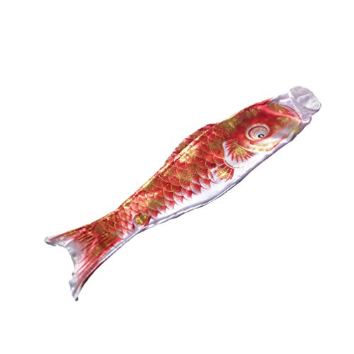 Happyyami Japanese Carp Flag Japanese Koinobori Windsock Nobori Streamer Flag Home Boat Decor Hot Stamping Carp Fish Flag Red Dec