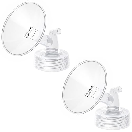Image of 2pcs 25mm Flange Compatible with Spectra S1 S2 9 Plus Synergy Gold Ameda MYA Motif Luna Breast Pump, Replacement to Spectra Pump Parts, Breast Pump Shields 25mm Replace S1 S2 Parts