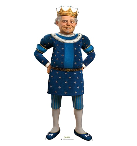 Image of Cardboard People King Life Size Cardboard Cutout Standup - Shrek (2001 Film)