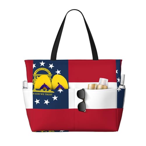 Sac à bandoulière drapeau Géorgie idéal pour vos voyages d'été et vos journées à la plage