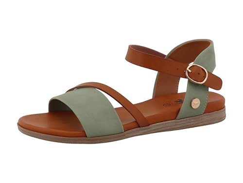 MUSTANG Sandales Mode Femme, Pointure:40 EU, La Couleur:Vert
