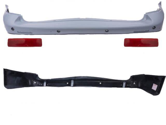 DM Autoteile T5 Bus Kasten Multivan Caravelle Heck für PDC Stoßstange hinten + Reflektoren