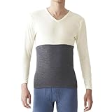 [グンゼ] 腹巻 ホットマジック 寒さ知らず 裏起毛 ストレッチ ウエストウォーマー MH0770 Ｖブラックモク L