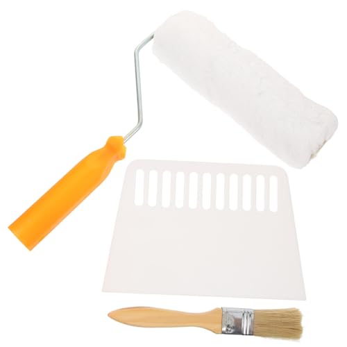 KONTONTY 1 Juego Conjunto de herramientas de construcción herramientas de papel tapiz kit de herramientas para alisar papel tapiz rodillos Herramienta de suavizado de papel tapiz Metal