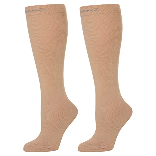 Image of CompressionZ 30-40 mmHg Compression Socks for Women & Men | Knee-High Support Stockings Travel, Nurses and Athletes