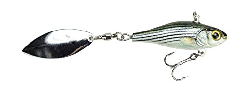 LUNKERHUNT | Spinner baits for Bass Fishing | Tail Spinner Lure, Unique Blade Baits for Bass, Trout Lures | Hard Metal Tail Spinnerbait with Sharp Blade Bait for Explosive Strikes