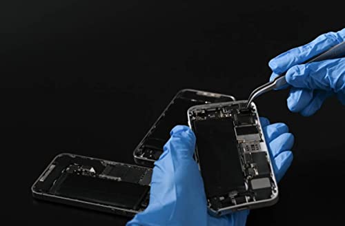 Eagle Beak Stainless Steel Tweezers for Craft, Electronics, Soldering, Jewelry-Making - Non-Magnetic Curved Tweezers by TOWOT