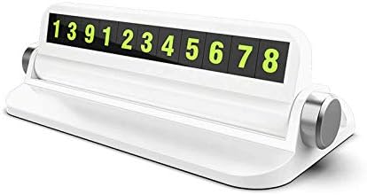 New Luminous Car Temporary Parking Stop Card Sticker Auto Phone Number Slot Plate Stand Holder Mount Accessories