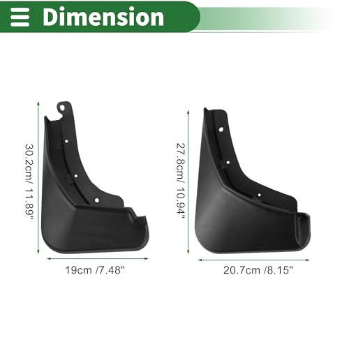 Image of Motoforti Mud Flaps Splash Guards Mud Guards for Chevrolet Seeker 2022-2023 W /Mount Accessories