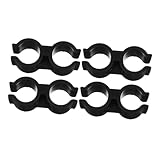 Cabilock 4stücke Dustpan Und Besenverbindungsclip Doppelrohr Design Stabile Befestigung Einfache Installation Platzsparend Langlebiger Kunststoff Befestigungsklammer Für Reinigungszubehör