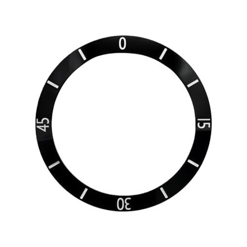 ROUREOX 38mm Inserto Bisel Cerámica Estilo Moderno   Marcador 0 Único Custom para Seiko SKX007 Series A4