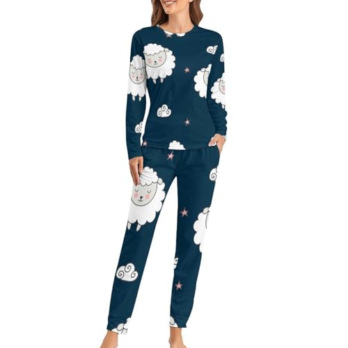 Pyjama femme mouton manches longues pour des soirées cocooning uniques