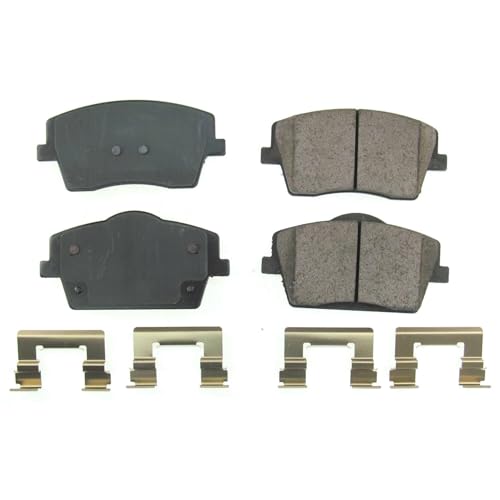 Image of PowerStop Front Brake Pads for Volvo XC40 2019-22 - Z17 Ceramic Brake Pads with Installation Hardware, 17-2137