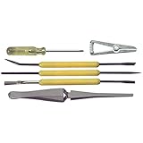 6 Piece Soldering Tool Accessory Kit With Heat Sink and Tweezers