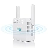 WLAN Verstärker WLAN Repeater 300 Mbit/s 2,4 GHz WiFi Repeater Mit LAN Port kompatibel mit Allen WLAN Geräten, WiFi Verstärker Supports 35 Gevices