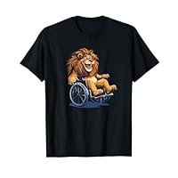 Funny Wheelchair Lion Costume for Lions T-Shirt
