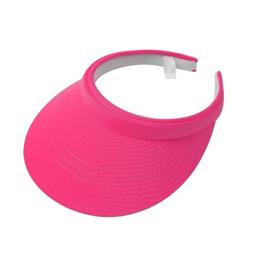 ZYWQ Visor Cap für Sport,Tennis Golf Kappe mit Sonnenblende für Damen Herren, Sonnenblende Hüte für Outdoor Sport, Golf, Strand, Reisen, Tenniskappen (Rosenrot)