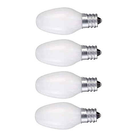Sweet Online Deal Night Light 5-Watt C7 Candelabra Base White Bulb - 4 Pack Cover