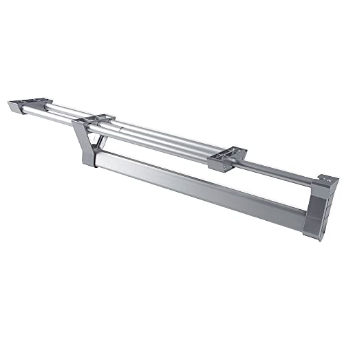 Emuca 7086762 Barra Appendiabiti Estraibile per Armadio, Lunghezza 350mm, argento