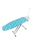 Lady Professional Wide Steel Mesh Top Ironing Board with Solid Steam Iron Rest and Cotton Cover