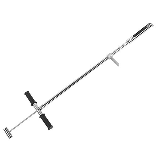 Fafeicy Sonda Campionatore Suolo in Acciaio Inossidabile, Lunghezza 105 Cm 50 Mm Bocca Campionatore Suolo in Acciaio Inossidabile con Pedale