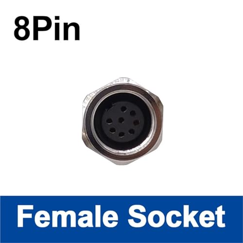 Conector de sensor M16 J09 impermeable: base circular con toma de 8 pines 2