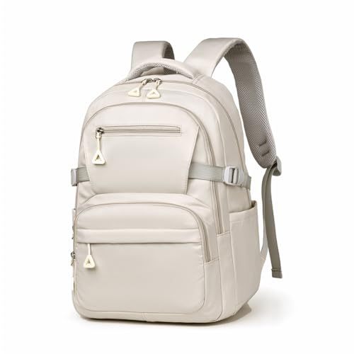 El Mejor Listado de Mochilas , listamos los 10 mejores. 42 Mochila para Laptop gran capacidad, Mochila antirrobo, Mochila Impermeable, Mochila Portatil de15.6 Pulgadas, Mochila de Viaje para Mujeres y Hombres (Beige)
