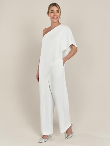 Mono de un solo hombro en beige talla única ideal para eventos de día APART 4