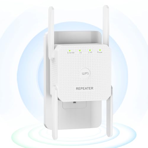La Mejor Recopilación de Repetidor Wifi Walmart - los más vendidos. 43 LONGLIV Repetidor de Señal Wi-Fi 1200Mbps, Extensor Universal de Señal Wi-Fi, Potenciador de Señal WiFi, Doble Banda (2.4G 300Mbps/5G 867Mbps), 4 Antenas, Ldeal para Casa y...