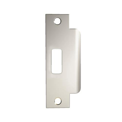 Image of Mega Handles T-Strike Door Plate - Durable Door Strike Plate, Silver Strike Plates for Interior Doors