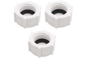 Intex 11456 Sand Filter Drain Plug Replacement Valve Cap with O-Ring (Pack of 3)