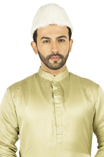 Image of Traditional Handstitch Ready to Wear Topi /Cap /Turban for Wedding, Pooja and Traditional Function Use It, [Free - Size]