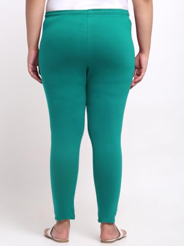 Image of Soft Cotton Ankle Lenght Solid Regular and Plus 35 Colours Leggings for Womens and Girls (Sizes :- M to 6XL)