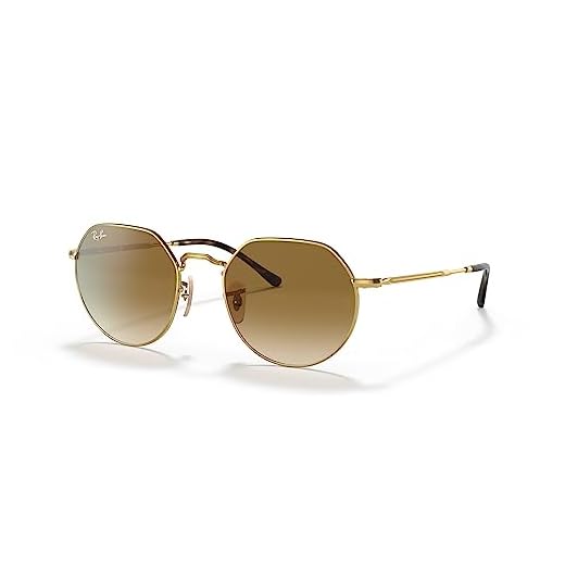 Óculos de Sol Ray-Ban Jack 0RB3565 001/51 Tam 51 / Ouro - Lentes Marrom Gradiente