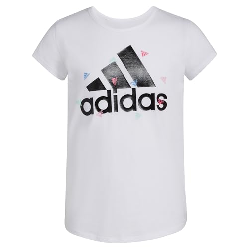 Image of adidas Girls' Short Sleeve Scoop Neck Tee T-Shirt