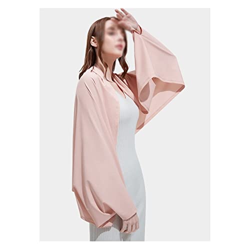 Veste de protection solaire femme avec manches longues et écharpe intégrée